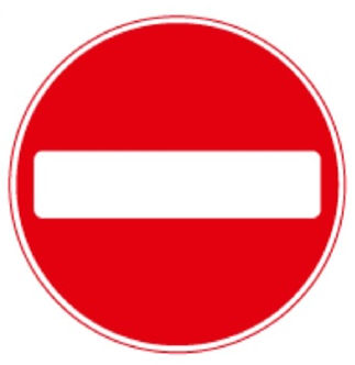 No entry sign